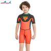 Traje de Buceo Infantil Nuevo de 2.5mm para Hombre de Manga Corta de Una Pieza Ropa de Natación Cálida Drifting Surfing Protector Solar Traje de Scuba