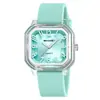 Reloj de Gelatina de Colores de Verano para Estudiantes Mujeres, Correa de Silicona, Reloj de Cuarzo Fresco, Reloj de Moda para Pareja