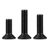 Tornillos hexagonales de cabeza avellanada negra de alta resistencia grado 10.9 con pernos hexagonales de cabeza plana chapados en negro M2-M12