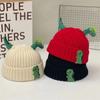Sombrero de otoño e invierno para bebé, lindo, super lindo, forma de dinosaurio, sombrero de lana, invierno, para niños y niñas, cálido, tejido de punto tipo jersey