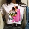 Camiseta nueva de moda para mujer, camiseta de manga corta, top informal de verano para mujer, cuello redondo, estilo Harajuku de los años 90 para chicas.