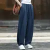 Ropa de Mujer de Algodón y Lino 26 Otoño Nuevo Artístico Lavado a la Arena Suelto Algodón Lino Adelgazante Casual Pantalones Largos de Mujer Pantalones de Lino Ramio Tipo Linterna