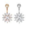 Desejo AliExpress novo ebay mais vendido em estoque anel de umbigo zircônia unha de umbigo cravejada de diamantes joia corporal