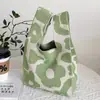 Bolsa de Tricô Bolsa Tote Lua Cheia Sacola de Presente para Banquete Lembrança de Casamento Bolsa de Pulso Tecida Bolsa de Presente de Grande Capacidade