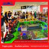 Parque de diversões infantil equipamentos internos e externos volante controle remoto tanque quadrado entretenimento brinquedos tanque carro projeto