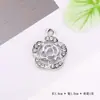 Pingente de Acessórios Floco de Neve Transfronteiriço com Diamante Simples Estilo Europeu e Americano Liga de Zinco Acessórios DIY Acessórios Chaveiro de Roupas