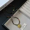 Colar Pingente de Garrafa de Perfume de Cabacinha Esculpida Estilo Chinês com Pedra Olho de Tigre e Sândalo Versátil Moda Estilo Nacional Corrente Longa para Suéter Tendência