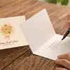 Tarjeta de felicitación de ramo, tarjeta plegable, tarjeta de bendición de agradecimiento para profesor de vacaciones de cumpleaños retro, tarjeta de mensaje de negocios, juego de sobres