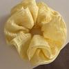 Goma para el pelo fruncida de encaje suave estilo coreano para mujer, Cuerda para el pelo de alta gama, Banda elástica, Flor de pelo grande