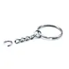 Atacado 25mm Argola de Chaveiro Corrente de 4 Seções Fivela para Pendurar Acessórios de Pingente de Metal Argola Aberta para Chaveiro Fivela para Pendurar
