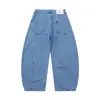 Yidao Vintage 2026 Primavera Novo Jeans Americano Retrô Cimitarra Masculino Lavado Desgastado Solto Calças de Perna Larga