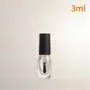 Fábrica de atacado esmalte transparente esmalte garrafa de vidro 5ml pincel garrafa esmalte garrafa vazia em estoque