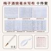 Pincel de vino de ciruela, escritura regular inferior, cuaderno de copia de caligrafía, cuerpo delgado de oro, línea de gancho, Song Huizong, principiante para practicar la pintura china, pintura megonométrica