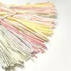 Cinta de poliéster ecológica personalizada por el fabricante con rayas de colores, 4 mm de ancho, adecuada para accesorios de ropa, cordones para juguetes y correas de embalaje