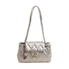 Bolso de Hombro con Cadena de Rombo Estilo Coreano para Mujer 2026 Nuevo Bolso Cuadrado Pequeño de Textura de Alta Gama Bolso Cruzado Versátil con Textura