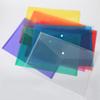 Bolsa A4 para documentos, bolsa para guardar exámenes, bolsa de broche para clasificar archivos por color, transparente, multicolor, para estudiantes, oficina
