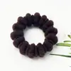 Accesorios para el Cabello de Invierno Estilo Coreano Versátiles para Mujer Anillo para el Cabello de Terciopelo de Tela Goma Elástica Alta para Recoger el Cabello Bola en la Cola Cuerda Elegante para el Cabello