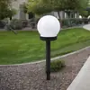 Lámpara Solar Decorativa para Césped al Aire Libre Transfronteriza, Bombilla Redonda, Impermeable, Iluminación Estética, Lámpara de Piso para Patio y Jardín