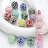 Cadena de Diamantes de Perlas de Colores Nuevos con Strass, Cuentas de Agujero Recto, Cuentas Pesadas para Bricolaje, Accesorios para Joyería al por Mayor