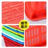 Cesta Rectangular de Plástico, Engrosada, Blanca, Uso Comercial, Cesta Escurridora para Cocina de Restaurante, Cesta para Hot Pot, Cesta de Supermercado, Cesta para Verduras