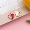 1 Corazón Goteando Aceite Colgante en Forma de Corazón Accesorios de Joyería DIY Colgante de Llavero de Aleación Goteando Aceite Colgante de Collar