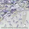 2*4mm Retangular Manicure Colorido Fundo Plano Formato Especial Decoração de Manicure Material para Unha Usável Diamante de Manicure Xiaohongshu
