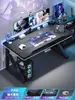 Escritorio de computadora, mesa y silla de escritorio para juegos de escritorio, escritorio para oficina en dormitorio, mesa simple, banco de trabajo, escritorio para estudiantes en casa, mesa de estudio