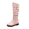 Botas de Mujer Estudiante Punta Redonda Casual Botas Altas talla extra 029