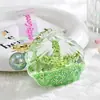 Chaveiro de Boneca Flutuante com Óleo Acrílico Pingente para Bolsa de Casal de Carro Pequeno Acessório Chaveiro de Areia Líquida