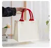 Bolsa de tote tridimensional personalizada, bolsa de lona personalizada con logo, bolsa de lona de mano y cruzada, estilo de cinta personalizada promocional corporativa
