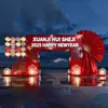 Decoración de Punto Fotográfico para Entrada de Año Nuevo, Punto Fotográfico para Entrada de Año Nuevo Estilo Chino, Punto Fotográfico Popular de Año Nuevo, Instalación de Punto Fotográfico Personalizado