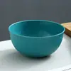 Tigela Listrada para Salada de Palha de Trigo Frutas Tigela Dim para Sopa Ramen Estilo Japonês Tigela para Macarrão Instantâneo Café da Manhã Mingau Louça