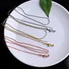 Corrente Ajustável com Contas de Posicionamento Tipo Pino Padrão Caixa em O Colar Chopard Corrente de Clavícula Jingyao Cobre K Banhado a Ouro