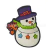 Amuletos para zapatos de muñeco de nieve navideño, Accesorios para zapatos tipo zueco de regalo de Navidad, Decoración de goma blanda de PVC Accesorios para DIY, Transfronterizo