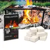 Estufa Barbacoa Exterior Encendido de Carbón Combustión de Combustible Sólido Ayuda de Encendido Rápido 32 Piezas