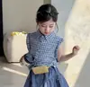 Traje de Mezclilla para Niñas Tongsen Tongma Conjunto de Verano 2026 Conjunto de Dos Piezas con Top sin Mangas y Falda para Niños