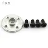 Rueda de Dirección de Aleación de Aluminio Pequeña de 25t Plateada Material para Modelo DIY Disco Pieza de Fijación de Engranaje de Dirección Mini Accesorios de Brazo Mecánico