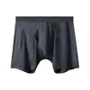 Roupa Íntima Esportiva Masculina, Anti-Assadura, Boxer Plus Size, Estilo Fino de Verão, Corrida, Comprimento Estendido, Seda de Gelo, Shorts de Ângulo Reto