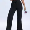 Pantalones de Yoga Cuatro Estaciones para Mujer Pierna Recta Suelta Deporte Caída Adelgazantes Cintura Alta Correr por la Mañana Pilates Entrenamiento Pantalones Largos