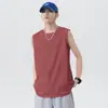 Fabricante Venta al por Mayor Chaleco sin Mangas para Hombre Verano Trendy Fitness Deportes Ropa para Fondo Camiseta de Manga Corta para Hombre