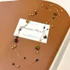 Collar de Perlas con Cuentas de Ojo de Tigre Estilo Maillard Vintage para Mujer, Cadena de Suéter de Múltiples Capas de Moda, Accesorio de Cuello de Lujo Ligero de Gama Alta
