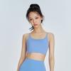 Sujetador Deportivo para Mujer a Prueba de Golpes Delgado Transpirable Desmontable Sujetador Espalda Hermosa Tirante Delgado para Hombro Fitness Ropa Exterior Sujetador de Yoga