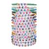 Pulsera Transfronteriza Caliente de Cerámica Blanda Joyería Colorida Cerámica Blanda Letra Hecha a Mano Abalorios Perla Amistad Pulsera para Pareja Traje