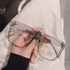 Selecciones de Influencers de Tiktok y Xiaohongshu: Gafas de Prescripción con Grados Altos, Adecuadas para Hombres y Mujeres, Estilo Fresco y Dulce, Montura Cuadrada Retro Estudiante