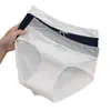 Cores Frescas Contrastantes ~ Soufflé de Creme Puro Toque Suave Algodão de Bebê Roupa Íntima Feminina Cueca Boxer 100% Algodão Feminina