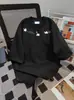 Camiseta de Manga Corta con Sentido de Diseño de Nicho Marca de Moda Masculina Estilo Americano Retro Verano 2025 Nuevo Top Casual Holgado Ropa de Hombre