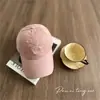 Gorra de Béisbol Lavada a la Piedra para Pareja, Primavera y Otoño, para Mujer, con Bordado de Gato, Sombrero Casual Versátil con Protección Solar