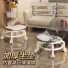 Taburete Transparente de Acrílico con Ruedas Universales, Silla Pequeña de Acero Inoxidable, Taburete Bajo Doméstico Silencioso con Ruedas, Taburete para Rellenar Juntas en el Suelo