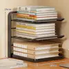 Estantería de Almacenamiento por Clasificación de Asignaturas Estantería de Libros Multicapa Atril para Libros de Escritorio de Estudiante Estante de Colocación Organizador de Archivos de Escritorio