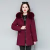 Nuevo Abrigo de Invierno Otoño 2026 para Mujer, de Longitud Media, Relleno de Plumón de Pato Blanco, Engrosado, Corte Entallado, Tallas Grandes, Estilo Mamá
